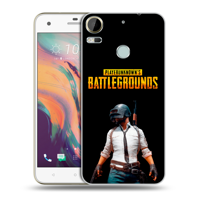 Силиконовый чехол на HTC Desire 10 Pro с принтом PUGB ПАГБ Силиконовый чехол на HTC Desire 10 Pro с принтом PUGB ПАГБ