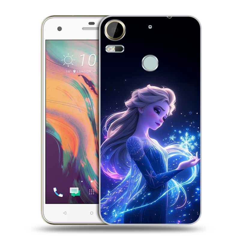 Силиконовый чехол на HTC Desire 10 Pro с принтом Холодное сердце Frozen Силиконовый чехол на HTC Desire 10 Pro с принтом Холодное сердце Frozen