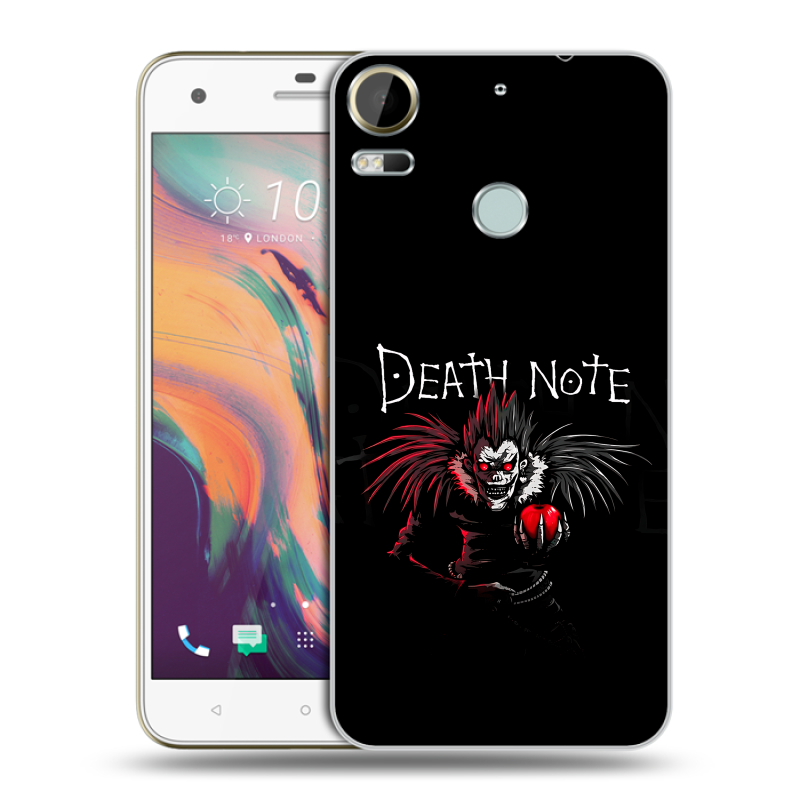 Силиконовый чехол на HTC Desire 10 Pro с принтом Death note Тетрадь смерти Силиконовый чехол на HTC Desire 10 Pro с принтом Death note Тетрадь смерти