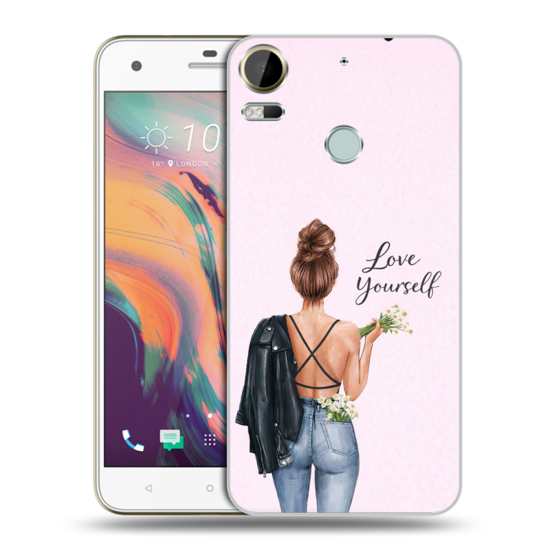 Силиконовый чехол на HTC Desire 10 Pro с принтом женский Силиконовый чехол на HTC Desire 10 Pro с принтом женский