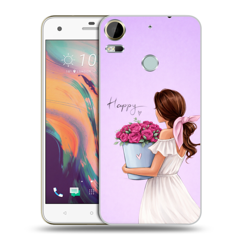 Пластиковый чехол на HTC Desire 10 Pro с принтом женский Пластиковый чехол на HTC Desire 10 Pro с принтом женский