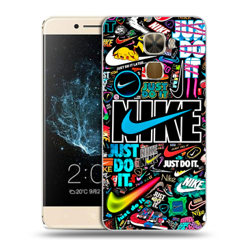 Пластиковый чехол на LeEco Le Pro 3 с принтом найк nike черный Пластиковый чехол на LeEco Le Pro 3 с принтом найк nike черный
