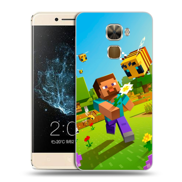 Пластиковый чехол на LeEco Le Pro 3 с принтом Майнкрафт Minecraft