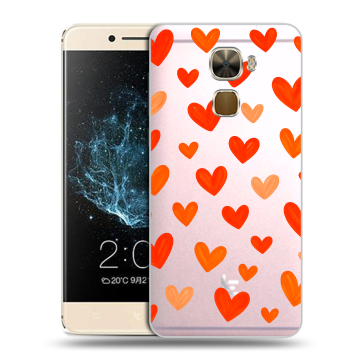 Пластиковый чехол на LeEco Le Pro 3 с принтом Сердечки Пластиковый чехол на LeEco Le Pro 3 с принтом Сердечки