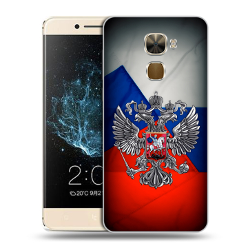 Пластиковый чехол на LeEco Le Pro 3 с принтом Флаг России Пластиковый чехол на LeEco Le Pro 3 с принтом Флаг России