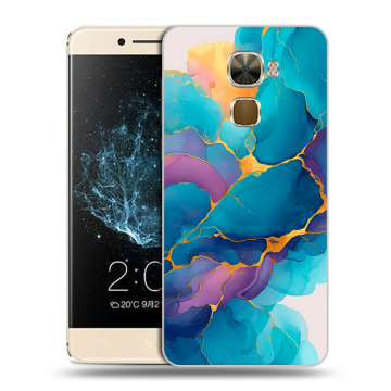 Пластиковый чехол на LeEco Le Pro 3 с принтом Мрамор блестки
