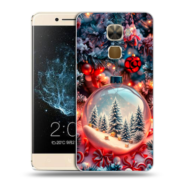 Пластиковый чехол на LeEco Le Pro 3 с принтом Новый год