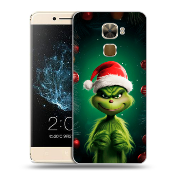 Пластиковый чехол на LeEco Le Pro 3 с принтом Гринч Новый год Рождество