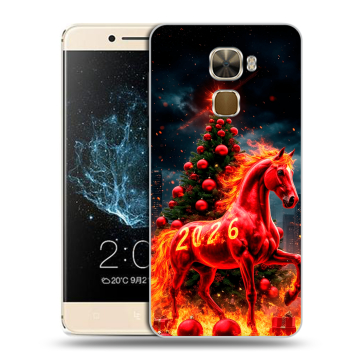 Пластиковый чехол на LeEco Le Pro 3 с принтом Новый год