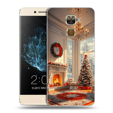 Пластиковый чехол на LeEco Le Pro 3 с принтом Новый год