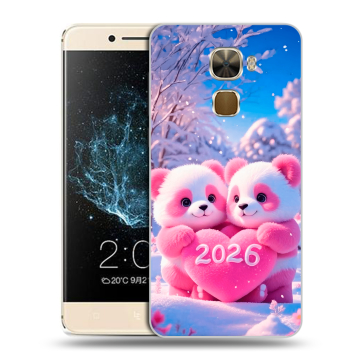 Пластиковый чехол на LeEco Le Pro 3 с принтом Новый год
