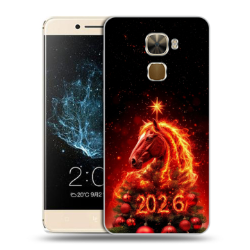 Пластиковый чехол на LeEco Le Pro 3 с принтом Новый год