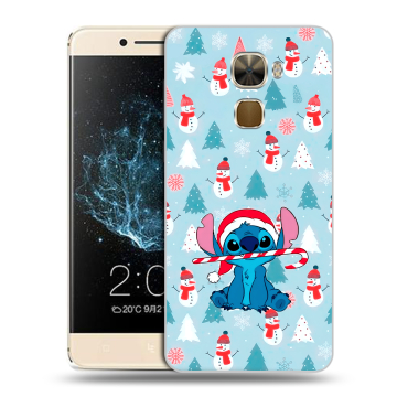 Пластиковый чехол на LeEco Le Pro 3 с принтом Стич Новый год