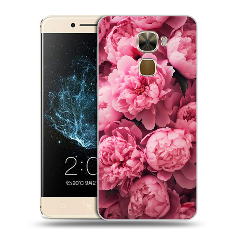 Пластиковый чехол на LeEco Le Pro 3 с принтом цветы пионы Пластиковый чехол на LeEco Le Pro 3 с принтом цветы пионы