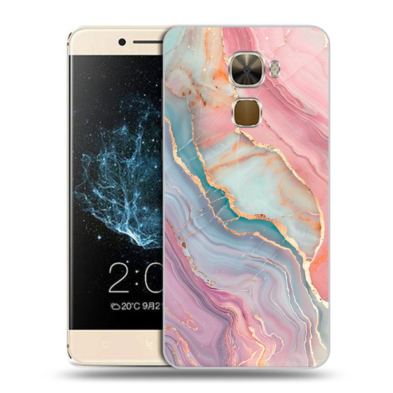 Пластиковый чехол на LeEco Le Pro 3 с принтом розовый мрамор Пластиковый чехол на LeEco Le Pro 3 с принтом розовый мрамор