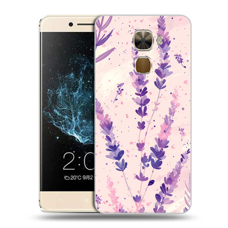 Пластиковый чехол на LeEco Le Pro 3 с принтом цветы лаванда Пластиковый чехол на LeEco Le Pro 3 с принтом цветы лаванда