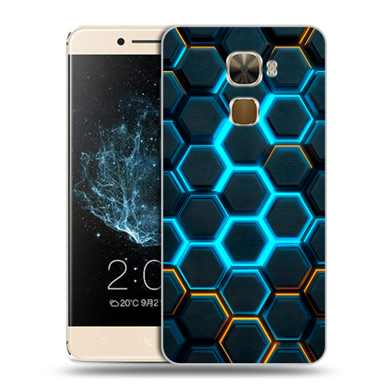 Пластиковый чехол на LeEco Le Pro 3 с принтом Неоновые соты Пластиковый чехол на LeEco Le Pro 3 с принтом Неоновые соты
