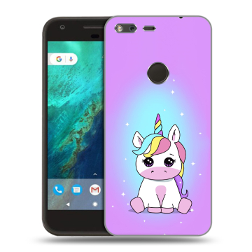 Силиконовый чехол на Google Pixel с принтом Единорог