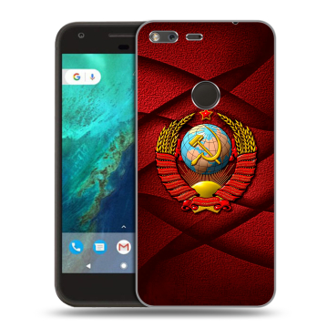 Силиконовый чехол на Google Pixel с принтом Герб СССР