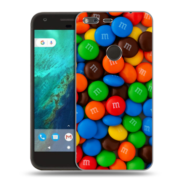 Силиконовый чехол на Google Pixel с принтом Конфеты