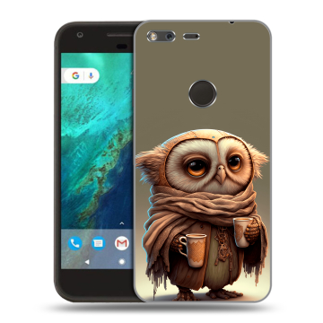 Силиконовый чехол на Google Pixel с принтом Сова