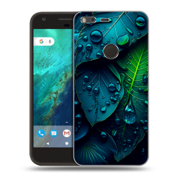 Силиконовый чехол на Google Pixel с принтом Листья