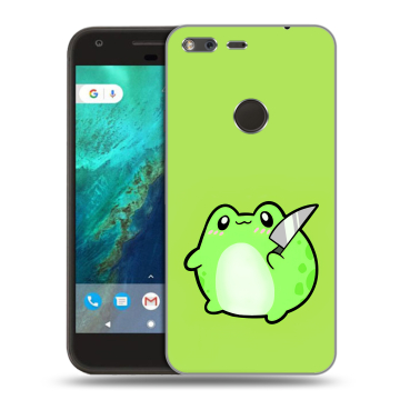 Силиконовый чехол на Google Pixel с принтом Лягушенок Силиконовый чехол на Google Pixel с принтом Лягушенок
