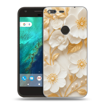Силиконовый чехол на Google Pixel с принтом Цветы Силиконовый чехол на Google Pixel с принтом Цветы