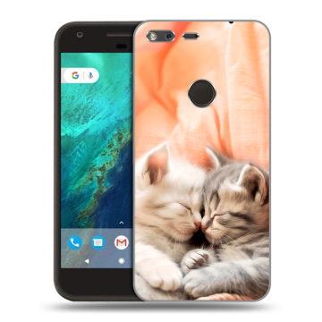 Силиконовый чехол на Google Pixel с принтом Котята