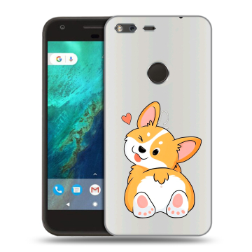 Силиконовый чехол на Google Pixel с принтом Корги Силиконовый чехол на Google Pixel с принтом Корги