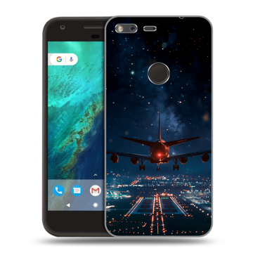 Силиконовый чехол на Google Pixel с принтом самолет Силиконовый чехол на Google Pixel с принтом самолет