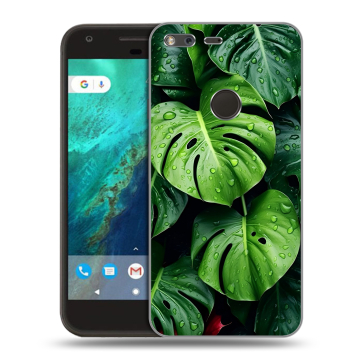 Силиконовый чехол на Google Pixel с принтом Листья Силиконовый чехол на Google Pixel с принтом Листья