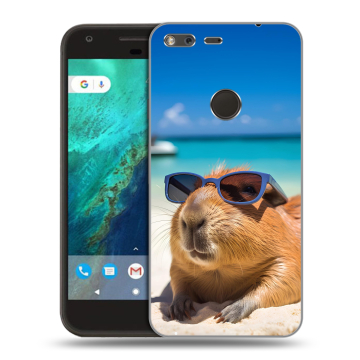 Силиконовый чехол на Google Pixel с принтом Капибара Силиконовый чехол на Google Pixel с принтом Капибара