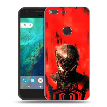 Силиконовый чехол на Google Pixel с принтом человек паук spiderman Силиконовый чехол на Google Pixel с принтом человек паук spiderman