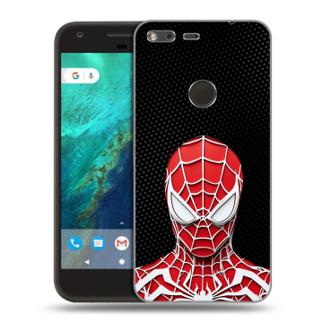 Силиконовый чехол на Google Pixel с принтом человек паук spiderman