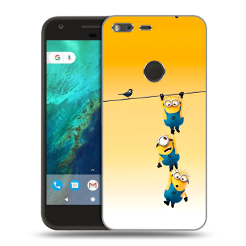 Силиконовый чехол на Google Pixel с принтом Миньоны Силиконовый чехол на Google Pixel с принтом Миньоны