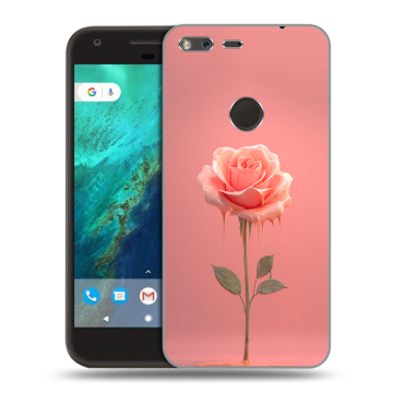 Силиконовый чехол на Google Pixel с принтом Розовая роза
