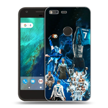 Силиконовый чехол на Google Pixel с принтом Реал Роналдо Силиконовый чехол на Google Pixel с принтом Реал Роналдо