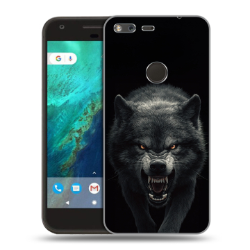 Силиконовый чехол на Google Pixel с принтом Волк Силиконовый чехол на Google Pixel с принтом Волк