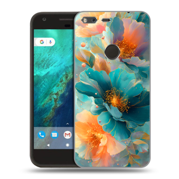 Силиконовый чехол на Google Pixel с принтом Цветы