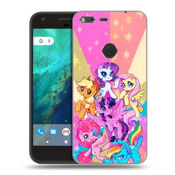 Силиконовый чехол на Google Pixel с принтом My little pony Дружба чудо Силиконовый чехол на Google Pixel с принтом My little pony Дружба чудо