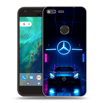 Силиконовый чехол на Google Pixel с принтом Mercedes Мерседес Силиконовый чехол на Google Pixel с принтом Mercedes Мерседес