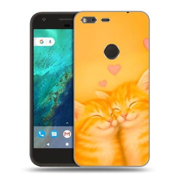 Силиконовый чехол на Google Pixel с принтом Милые котята Силиконовый чехол на Google Pixel с принтом Милые котята