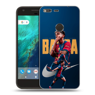 Силиконовый чехол на Google Pixel с принтом Барселона Barca Yamal Силиконовый чехол на Google Pixel с принтом Барселона Barca Yamal