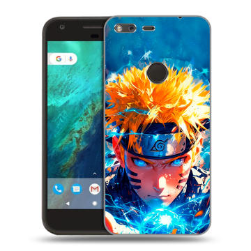 Силиконовый чехол на Google Pixel с принтом Аниме Наруто Naruto