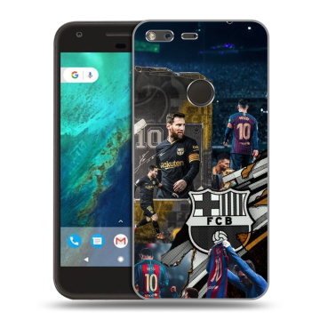 Силиконовый чехол на Google Pixel с принтом Messi Barcelona Силиконовый чехол на Google Pixel с принтом Messi Barcelona