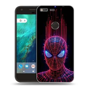 Силиконовый чехол на Google Pixel с принтом Spiderman Человек паук Силиконовый чехол на Google Pixel с принтом Spiderman Человек паук