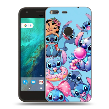 Силиконовый чехол на Google Pixel с принтом Лило и Стич Силиконовый чехол на Google Pixel с принтом Лило и Стич