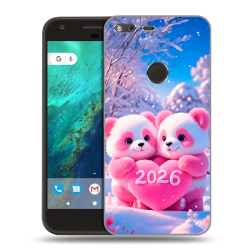 Силиконовый чехол на Google Pixel с принтом Новый год