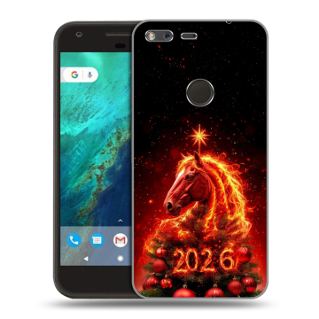 Силиконовый чехол на Google Pixel с принтом Новый год